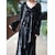 preiswerte Kleider-Retro Vintage Mittelalterlich Kleid Einfarbig Kostüm Damen Maskerade Party / Abend Erwachsene Kleid