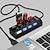 Χαμηλού Κόστους Διανομείς USB-4 θύρες usb hub 2.0 adapter expander multi usb splitter πολλαπλή επέκταση με ανεξάρτητους διακόπτες led ένδειξη