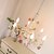 cheap Pendant Lights-LED Pendant Light 3/6/8-Light Nordic Style Rose Wrought Lamp Pastoral Metal Sputnik Chandelier Lighting Candle Style E14 Living Room Bedroom 110-240V
