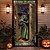 levne Halloweenové dveřní kryty-halloween dveřní dekorace halloween dveřní kryty okouzlující čarodějnice dveře tapisérie dveřní záclona dekorace pozadí dveřní banner pro přední dveře statek dovolená party vnitřní venkovní dekorace