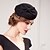 tanie Kapelusze na przyjęcia-Czapki 100% wełna Beret spodek kapelusz Ślub Herbaciane przyjęcie Elegancja Ślub Z Kokarda Czysty Kolor Winieta Nakrycia Głowy