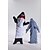 halpa parien halloween-asut-Lasten Aikuisten Eläin Ryhmäpuku Onesie-asu Karnevaali puku Hai Piirretty Delfiini Pyjamahaalarit Kigurumi Pyjama Viehätys Hauska puku varten Miehet ja naiset Pojat ja tytöt Karnevaali Sarjakuva