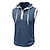 voordelige Sportschool tanktops-Voor heren Wafel Shirt Singlet Onderhemd Mouwloos shirt Mouwloos Capuchon Zomer Effen Modieus Ontwerper Spier Buiten Sportschool Uitgaan Koningsblauw Top T-shirt voor mannen