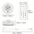 ieftine Lumini decorative-Lampă de dulap cu LED-uri RGB magnetice reîncărcabile cu telecomandă, culoare RGB schimbătoare, opțiuni alb cald și neutru, luminozitate reglabilă, lampă decorativă pentru casă reîncărcabilă prin USB
