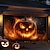billige Halloween garage dør dække-halloween dørdekorationer udendørs halloween garagedør dæksel jack o lanterne banner græskar skelet udenfor stor kulisse dekoration til ferie udendørs garagedør hjem vægdekorationer