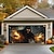 preiswerte Halloween Garagentorabdeckung-Halloween-Türdekorationen für draußen, Halloween-Garagentorabdeckung, Jack-o-Laternen-Banner, Kürbisskelett, Tod, draußen, große Kulisse für die Feiertage, Garagentor für draußen, Wanddekorationen