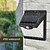 baratos Candeeiros Luzes de Exterior-1pc sensor de movimento solar luz 40led tri-lado ao ar livre luz solar à prova d'água para pista pátio garagem varanda iluminação de segurança sem fio 6500k branco puro preto