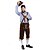 cheap Lederhosen-Oktoberfest Lederhosen Shirt Alpine Hat Bavarian Bavarian German Munich Wiesn Men&#039;s Traditional Style Cloth Blouse Shorts Hat