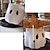 abordables Decoraciones Colgantes y de Mesa para Halloween-Maceta decorativa con forma de cubo fantasma para Halloween, decoración de fantasma más linda, maceta fantasma, jarrón fantasma, decoración de cuenco de dulces fantasma, soporte de exhibición para decoración del hogar interior y exterior