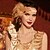 baratos Acessórios e mais-Anos 20 O Grande Gatsby Roupa Faixa De Cabelo Estilo Melindrosa O Grande Gatsby Convidado do casamento Sem Colarinho Fantasia Mulheres Dia Das Bruxas Carnaval Baile de Máscaras Festa Mascarilha