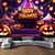 billige halloween veggtepper-halloween dekorasjoner blacklight billedvev uv reaktiv glød i mørket glød fest hodeskaller psykedelisk trippy tåkete hengende billedvev veggkunst veggmaleri for stue soverom gresskar
