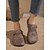 tanie Buty na płaskim obcasie damskie-damskie, brązowe, wsuwane półbuty typu loafers z paskiem ze sprzączką i wykończeniem ze sztucznej skóry, idealne do noszenia na co dzień