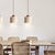 billige Cylinderdesign-led pendel varm hvid 1/2/3-lys nordisk enkelt stil sten lampeskærm interiør dekoration e26/e27 justerbare reb ophængslamper til spisestue soveværelse 85-265v
