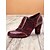 billige 1920-tallet-røde, florale oxfordsko med snørebånd for kvinner – vintage brogue-design med rosemønster for retro- og steampunk-stiler