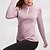 abordables T-shirts et Débardeurs de Course-Femmes T-shirt de course Fermeture éclair manche longue Haut à fermeture éclair Occasionnel Athleisure Automne Couleur Unie Séchage Rapide Doux Respirant Entraînement en salle Marche Jogging Tenue de