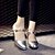 preiswerte Schuhe für Standardtanz und Modern Dance-Damen Schuhe für modern Dance Abiball Für den Ballsaal Square Dance Übergrössen Absätze Kubanischer Absatz Schnalle Erwachsene Dunkelrot Schwarz Weiß