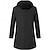 billiga Trenchcoat-Herr Trenchcoat Lång trenchcoat Dagligen Semester Höst vinter Polyester Håller värmen Ytterkläder Kläder Mode Klassisk Färgblock Lappverk Huva Enkelknäppt