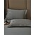 baratos Coleção de elite-Conjunto de cama com capa de edredom de 4 peças, 100% algodão orgânico, tecido macio e respirável, inclui capa de edredom e fronhas para um sono confortável