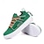 preiswerte Lässige Sneakers-Grüne High-Top-Sneaker für Herren mit mehrfarbigen Schnürsenkeln und Klettverschluss – stylische Casual-Sportschuhe für Streetwear und den Alltag