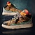 economico Sneakers da uomo-sneakers alte da uomo con stampa leopardata – motivo animalier alla moda con lacci colorati, scarpe casual da strada per la moda urbana