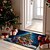billige juletepper og matter-juledekorasjon dørmatte xmas isbjørn kjøkkenmatte gulvmatte sklisikre teppe oljetett teppe innendørs utendørs matte soveromsdekor baderomsmatte inngangsteppe