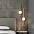 abordables Éclairages pour îlot-lampe à suspension nordique boule de verre lampe à suspension boule de verre chambre chevet longue ligne lampe suspendue restaurant décoration lampe cantine bar