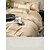 baratos Coleção de elite-Conjunto de cama com capa de edredom de 4 peças, 100% algodão orgânico, tecido macio e respirável, inclui capa de edredom e fronhas para um sono confortável