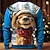 abordables Sudaderas 3D para hombre-Navidad Hombre Perro Impresión 3D 3D Sudaderas Sudadera Sudadera Manga Larga Camisa de entrenamiento Cuello Barco 3D Gracioso Impresión 3D Navidad Vacaciones Fiesta Cuello redondo Impresión 3D 3D