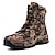 baratos Botas de combate-botas de caminhada camufladas masculinas para atividades ao ar livre – à prova d&#039;água, duráveis e leves com sola antiderrapante para caça e trekking