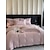 baratos Coleção de elite-Conjunto de cama com capa de edredom de 4 peças, 100% algodão orgânico, tecido macio e respirável, inclui capa de edredom e fronhas para um sono confortável