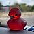 billige Festartikler-mini lil&#039; devil ducky - 3d-printet gotisk mørk satanisk andestatue til dekoration af bilens instrumentbræt, mini-skrivebordsgave og biltilbehør - unik djævelsk samlerfigur med livlige røde øjne
