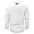 baratos camisas ocidentais dos homens-Homens Côr Sólida Camisas de trabalho camisa ocidental Camisa de carga Manga Longa Casual Tático Desportos e Ar livre Para Noite Inverno Primavera &amp; Outono Aberto para a Lateral Imprimir Preto Branco