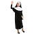 preiswerte Dunkle Religion-Nonne Halloween Kleid Kopfschmuck Cosplay-Kostüm Kinder Mädchen Karneval Maskerade Leistung Einfache Halloween-Kostüme Verkleiden
