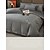 baratos Coleção de elite-Conjunto de cama com capa de edredom de 4 peças, 100% algodão orgânico, tecido macio e respirável, inclui capa de edredom e fronhas para um sono confortável