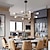 abordables Suspension-Lampe suspendue industrielle pour restaurant, tête à joint universel, douille d&#039;ampoule rotative réglable, luminaire de plafond industriel rétro, hauteur réglable 85-265 V
