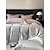 baratos Coleção de elite-Conjunto de cama com capa de edredom de 4 peças, 100% algodão orgânico, tecido macio e respirável, inclui capa de edredom e fronhas para um sono confortável