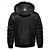 voordelige Heren donsjassen &amp; parka's-Voor heren Winterjas Fleecejack Parka Zak Fleece Polyester Voering van fleece Alledaagse kleding Afspraakje Vakantie Normaal Modieus Casual Comfortabel Thermisch Warm Herfst winter Brief Zwart Rood