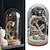 ieftine Decorațiuni de Halloween pentru suspendare și masă-dulap de curiozitate cu schelet dragonling de halloween, ornament de schelet din rășină, statuie sirenă legenda groazei, decor unic bântuitor pentru casă