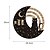abordables Fournitures pour fêtes et fêtes-calendrier perpétuel en bois disques de lune en bois calendrier circulaire disques de lune calendrier signe de calendrier en bois décor famille artisanat en bois art mural ornement