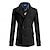 abordables Manteaux &amp; vestes-Homme Caban Trench du quotidien Vacances Automne hiver Polyester Chaud Vêtements d&#039;extérieur Vêtement Tenue Mode Classique Plein Poche Mao Double Boutonnage