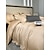 baratos Coleção de elite-Conjunto de cama com capa de edredom de 4 peças, 100% algodão orgânico, tecido macio e respirável, inclui capa de edredom e fronhas para um sono confortável