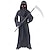 billige Spøgelser og Høstmænd-Manden med leen Halloween Kappe Cosplay kostume Skræmmende kostume Børne Drenge Karneval Maskerade Fest Halloween Nemme Halloween kostumer Klæd dig ud