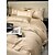 baratos Coleção de elite-Conjunto de cama com capa de edredom de 4 peças, 100% algodão orgânico, tecido macio e respirável, inclui capa de edredom e fronhas para um sono confortável