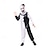 economico Orrore Classico-Arte il pagliaccio Halloween Costume Cosplay Mascherata Terrificante Cosplay Adulti Per uomo Per donna Halloween Carnevale Mascherata Performance Feste Halloween Costumi di Halloween facili Vestirsi