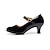 preiswerte Schuhe für Standardtanz und Modern Dance-Damen Schuhe für modern Dance Abiball Für den Ballsaal Square Dance Übergrössen Absätze Kubanischer Absatz Schnalle Erwachsene Dunkelrot Schwarz Weiß