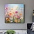 billiga Abstrakta målningar-handgjorda plommonblommor blommor målning palettkniv abstrakt blommig oljemålning väggkonst texturerad impressionism blommålningar moderna dekorativa målningar rumskonst