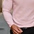billige Herre klassisk polo-Herre Vaffel poloshirt Golftrøje udendørs Afslappet Kvartals lynlås Langærmet Mode Moderne Helfarve Strikket Forår &amp; Vinter Standard pasform Hvid Gul Lyserød Lysegrå Vaffel poloshirt