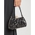 economico Clutch e borsette da sera-pochette da sera da donna con paillettes nere e accenti di perle – borsa glamour per feste, matrimoni ed eventi formali
