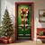 billige juledørdeksler-juledørdekorasjoner dørdeksler julesløyfe dør billedvev dør gardin dekorasjon bakteppe dør banner for inngangsdør gårdshus juleferie fest dekor utstyr ornamenter innendørs/utendørs