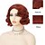 voordelige Historische pruiken-Korte 1920s Wigs voor Vrouwen Finger Wave Natuurlijke Synthetische Haar Wig Dama Cosplay Carnaval Kostuum Flapper Wig Halloween Wigs